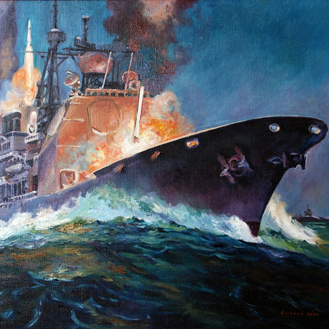 Rozbouřené moře | Olej na plátně | 80x60 cm | 2010