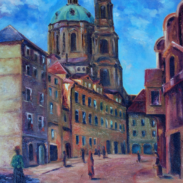 Toulky Prahou | Olej na plátně | 60x80 cm | 2004