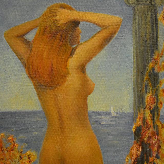 Akt | Olej na sololitu | 38x54 cm
