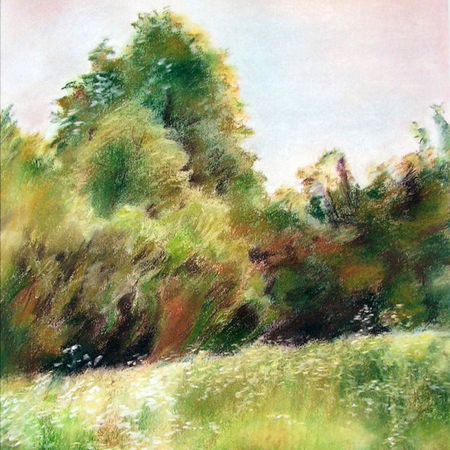 Krajina | Pastel na papíře