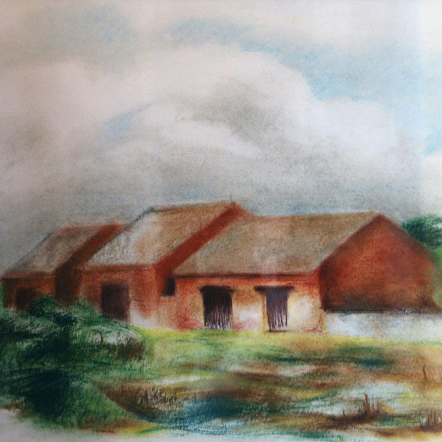 Pohled za minulostí (1) | Pastel na papíře | 55x40 cm | 1996