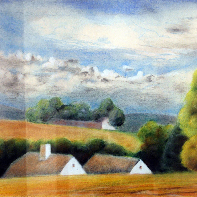 Pohled za minulostí (2) | Pastel na papíře | 43x60 cm