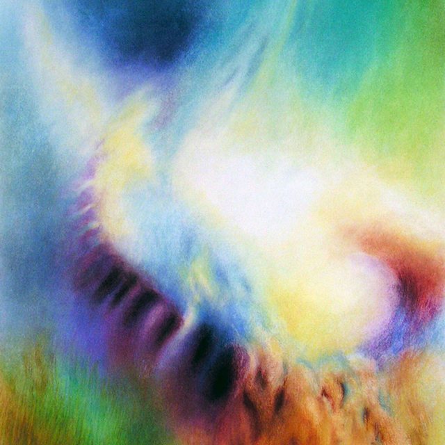 Světla abstrakce | Pastel na papíře