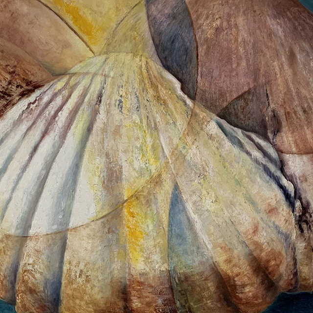 Mušle | Olej na plátně | 140x70 cm | 2014