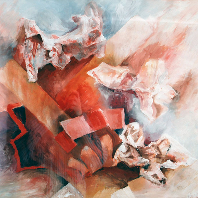 Abstrakce | Tempera na papíře | 60x40 cm | 1997